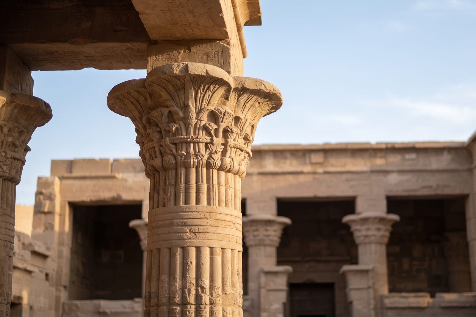 Obélisque inachevé encore attaché à la roche dans la carrière d'Assouan
