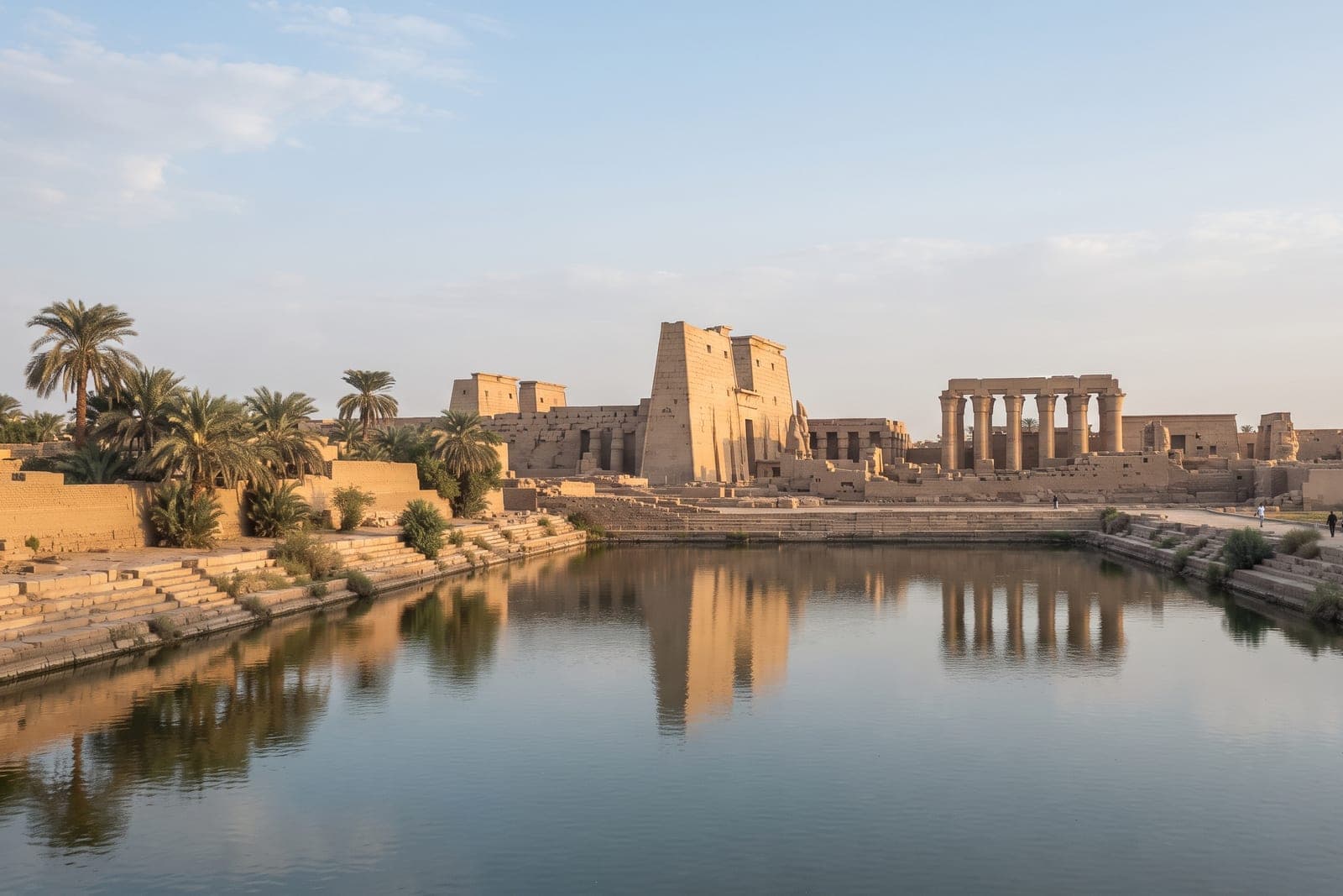Avenue des sphinx reliant le temple de Karnak au temple de Louxor
