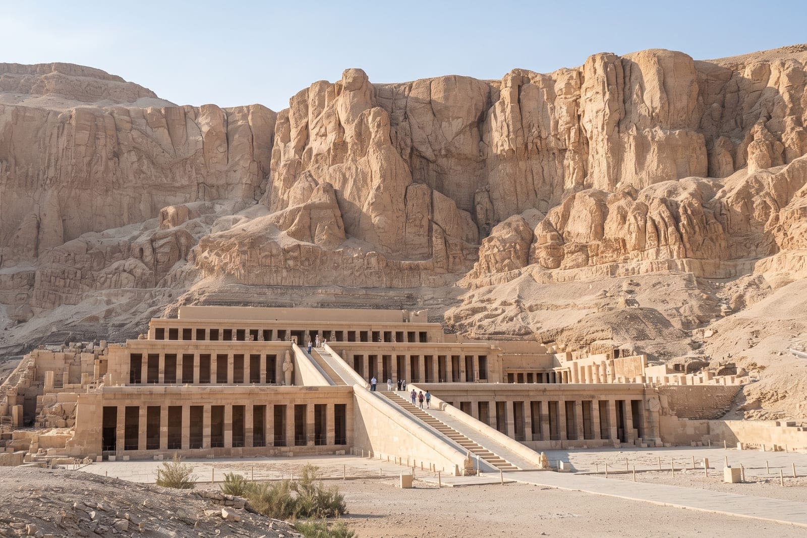 Entrée d'une tombe royale dans la Vallée des Rois à Louxor