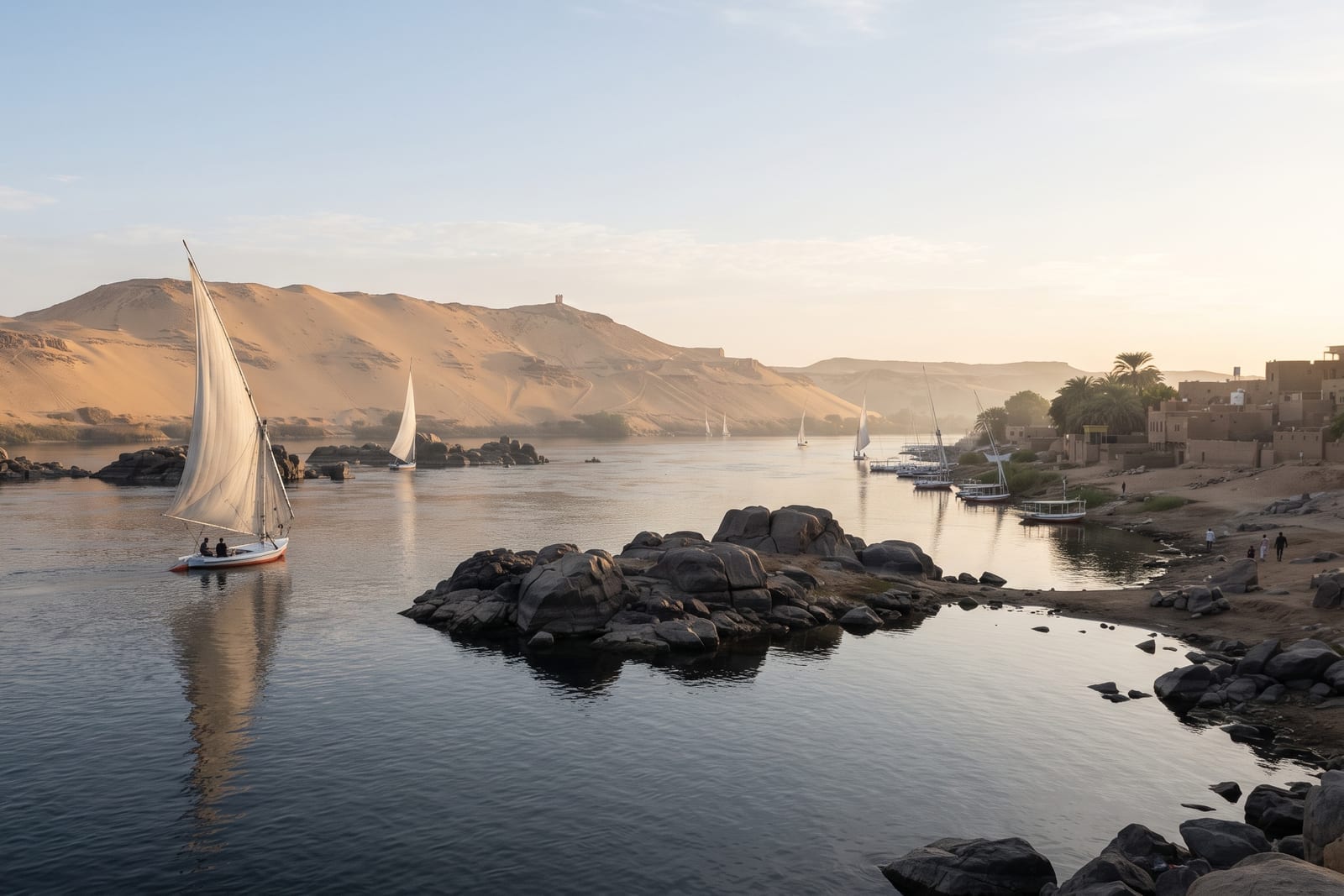 Le temple de Philae dédié à Isis, sur son île du Nil près d’Assouan